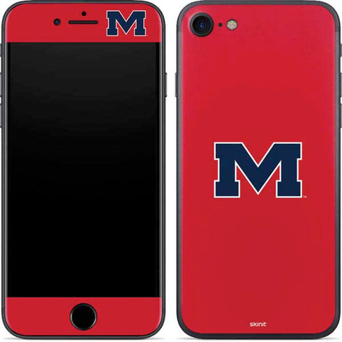 University of Mississippi Ole Miss Logo Red iPhone 7 Skin