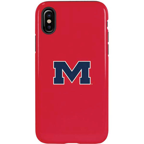 University of Mississippi Ole Miss Logo Red iPhone X Pro Case