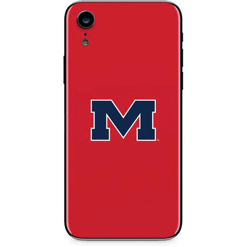 University of Mississippi Ole Miss Logo Red iPhone XR Skin