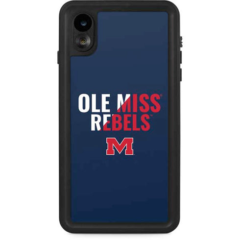University of Mississippi Ole Miss Rebels iPhone XR Waterproof Case