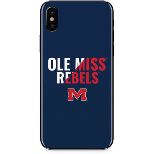 University of Mississippi Ole Miss Rebels iPhone XS Skin