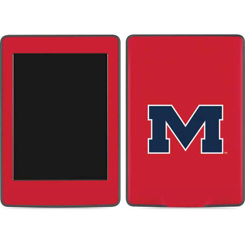 University of Mississippi Ole Miss Logo Red Amazon Kindle Skin