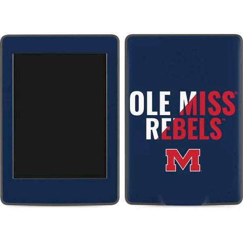 University of Mississippi Ole Miss Rebels Amazon Kindle Skin