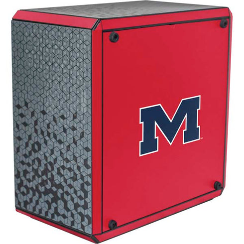University of Mississippi Ole Miss Logo Red Cooler Master MasterBox Q300L Mini Tower Skin