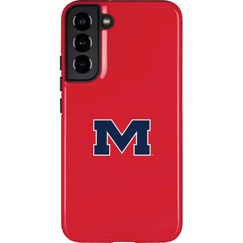University of Mississippi Ole Miss Logo Red Galaxy S22 Plus Pro Case