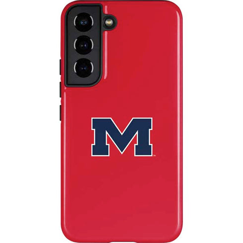 University of Mississippi Ole Miss Logo Red Galaxy S22 Pro Case