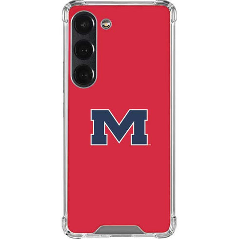 University of Mississippi Ole Miss Logo Red Galaxy S23 Clear Case