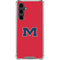 University of Mississippi Ole Miss Logo Red Galaxy S23 FE Clear Case