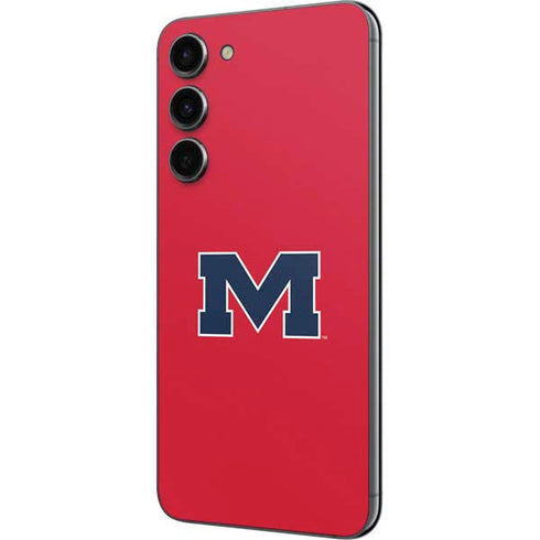 University of Mississippi Ole Miss Logo Red Galaxy S23 Plus Skin