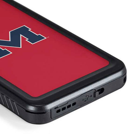 University of Mississippi Ole Miss Logo Red Galaxy S23 Plus Waterproof Case