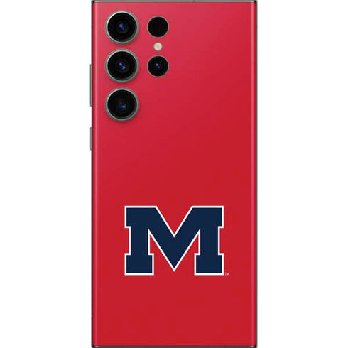 University of Mississippi Ole Miss Logo Red Galaxy S23 Ultra Skin
