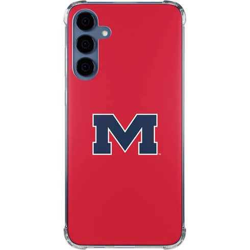 University of Mississippi Ole Miss Logo Red Galaxy S24 Clear Case