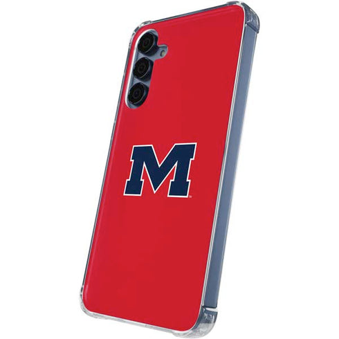 University of Mississippi Ole Miss Logo Red Galaxy S24 Clear Case