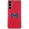 University of Mississippi Ole Miss Logo Red Galaxy S24 Plus Clear Case