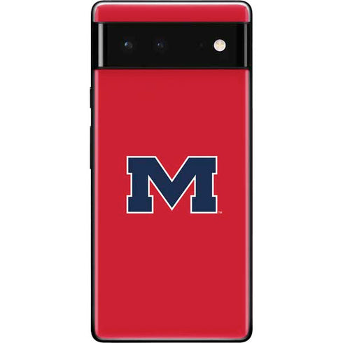 University of Mississippi Ole Miss Logo Red Google Pixel 6 Skin