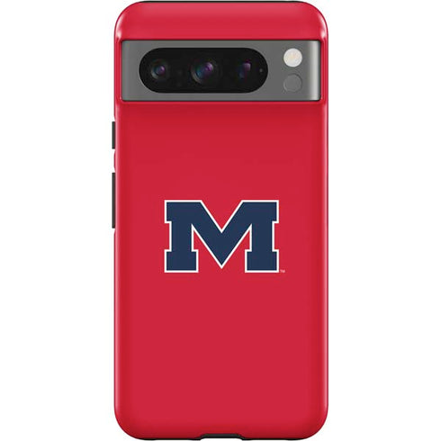 University of Mississippi Ole Miss Logo Red Google Pixel 8 Pro Impact Case