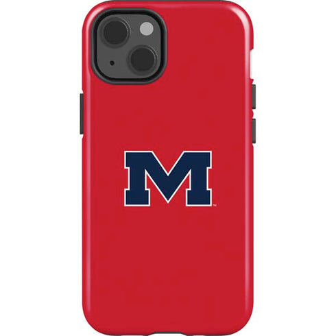 University of Mississippi Ole Miss Logo Red iPhone 13 Impact Case