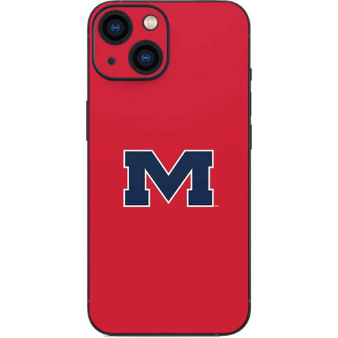 University of Mississippi Ole Miss Logo Red iPhone 13 Mini Skin