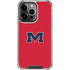 University of Mississippi Ole Miss Logo Red iPhone 13 Pro Clear Case