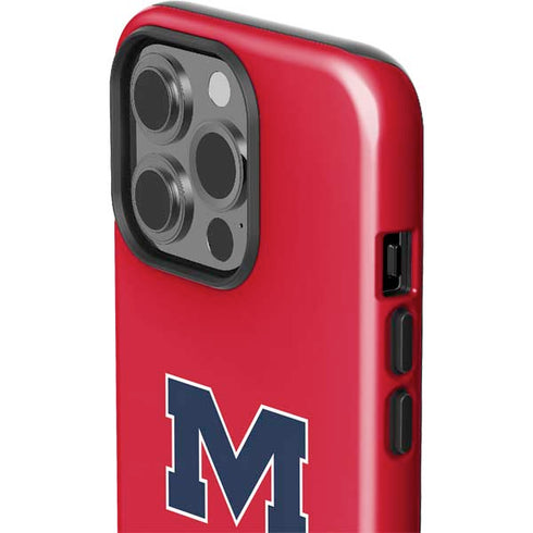 University of Mississippi Ole Miss Logo Red iPhone 13 Pro Impact Case