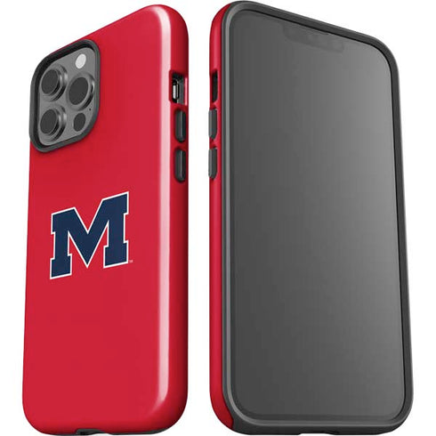 University of Mississippi Ole Miss Logo Red iPhone 13 Pro Max Impact Case