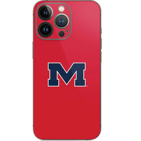 University of Mississippi Ole Miss Logo Red iPhone 13 Pro Skin