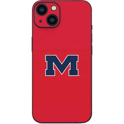 University of Mississippi Ole Miss Logo Red iPhone 13 Skin