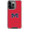 University of Mississippi Ole Miss Logo Red iPhone 15 Pro Clear Case