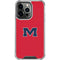 University of Mississippi Ole Miss Logo Red iPhone 14 Pro Clear Case