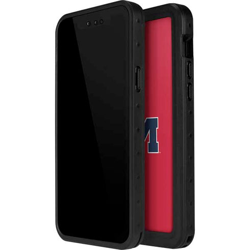University of Mississippi Ole Miss Logo Red iPhone 15 Pro Waterproof Case