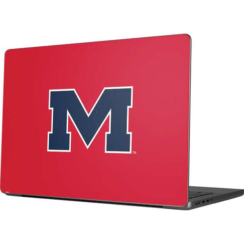 University of Mississippi Ole Miss Logo Red MacBook Pro 14in (2021-24) Skin