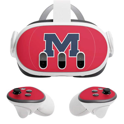 University of Mississippi Ole Miss Logo Red Meta Quest 3 Skin