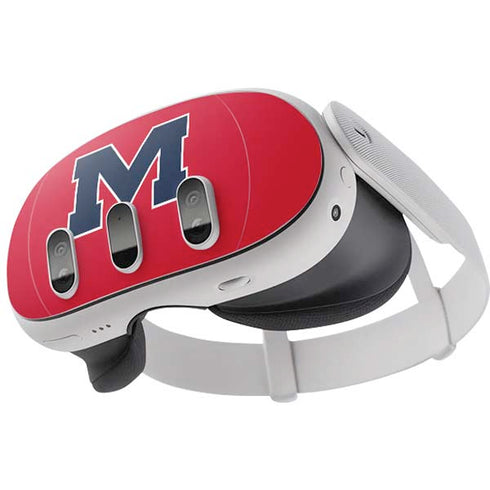 University of Mississippi Ole Miss Logo Red Meta Quest 3 Skin