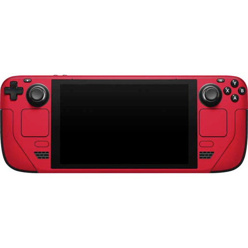 University of Mississippi Ole Miss Logo Red Steam Deck Handheld Gaming Computer Skin