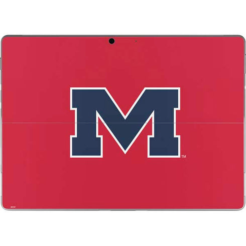 University of Mississippi Ole Miss Logo Red Surface Pro 9 Skin