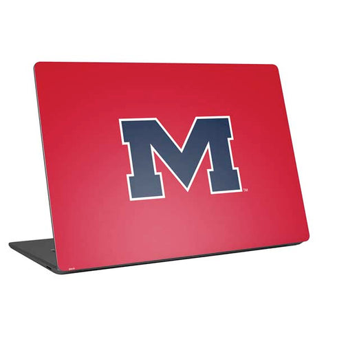 University of Mississippi Ole Miss Logo Red Universal Laptop 18in (14.6 x 10.6in) Skin