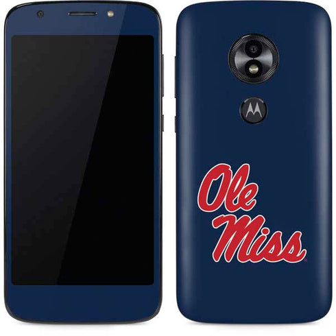University of Mississippi Rebels Ole Miss Moto E5 Play Skin