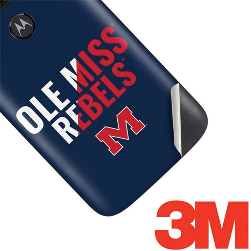 University of Mississippi Ole Miss Rebels Moto E5 Play Skin