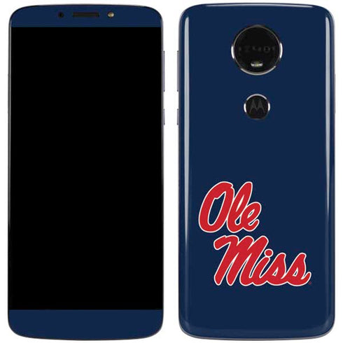 University of Mississippi Rebels Ole Miss Moto E5 Plus Skin