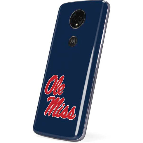 University of Mississippi Rebels Ole Miss Moto E5 Plus Skin