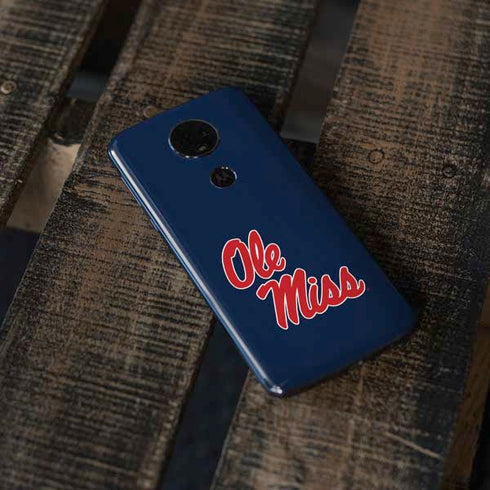 University of Mississippi Rebels Ole Miss Moto E5 Plus Skin