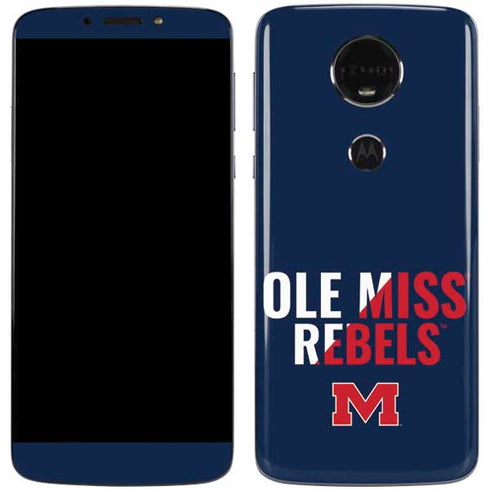 University of Mississippi Ole Miss Rebels Moto E5 Plus Skin