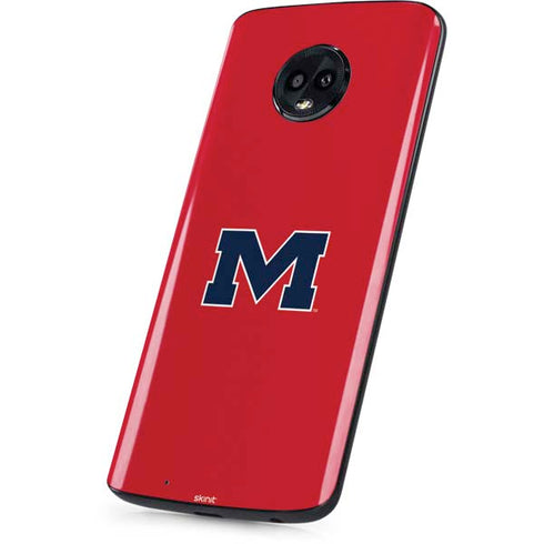 University of Mississippi Ole Miss Logo Red Moto G6 Skin