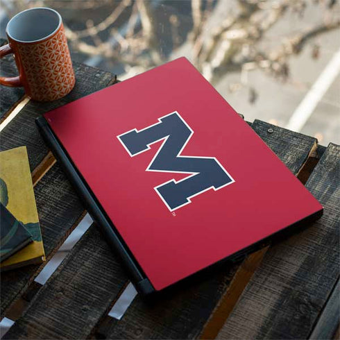 University of Mississippi Ole Miss Logo Red MSI GS65 Stealth Laptop Skin
