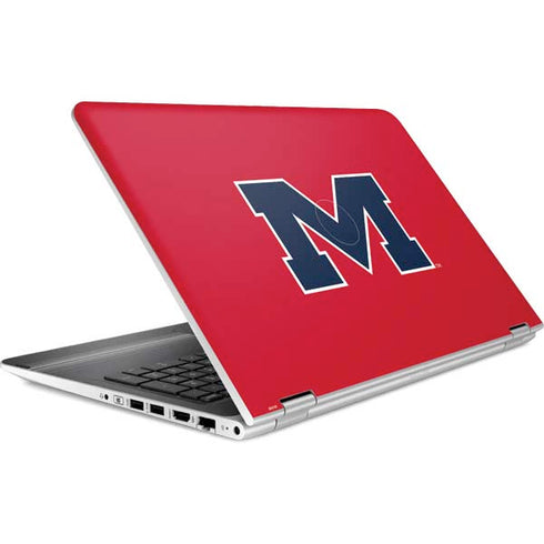 University of Mississippi Ole Miss Logo Red HP Pavilion Skin