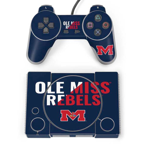 University of Mississippi Ole Miss Rebels PlayStation Classic Bundle Skin