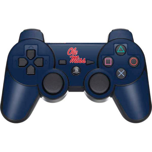 University of Mississippi Rebels Ole Miss PS3 Dual Shock wireless controller Skin