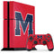 University of Mississippi Ole Miss Logo Red PS4 Console and Controller Bundle Skin