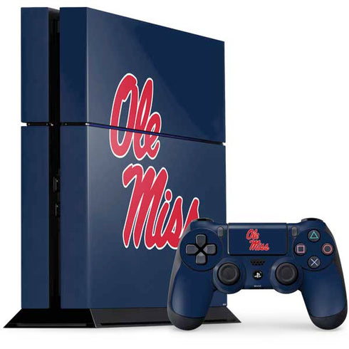 University of Mississippi Rebels Ole Miss PS4 Console and Controller Bundle Skin