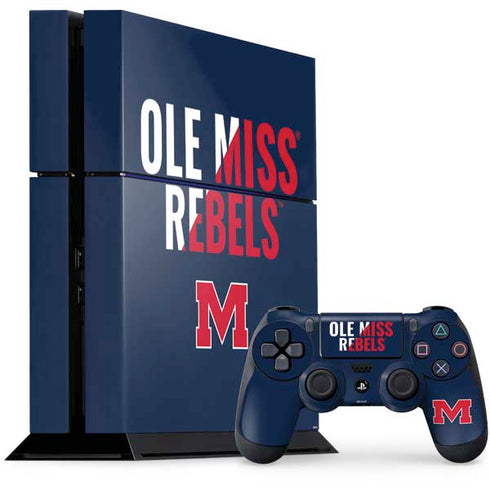University of Mississippi Ole Miss Rebels PS4 Console and Controller Bundle Skin